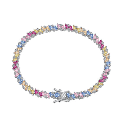 [Vintora Jewelry]Ornate Sparkling Multi Cut Party Bracelet