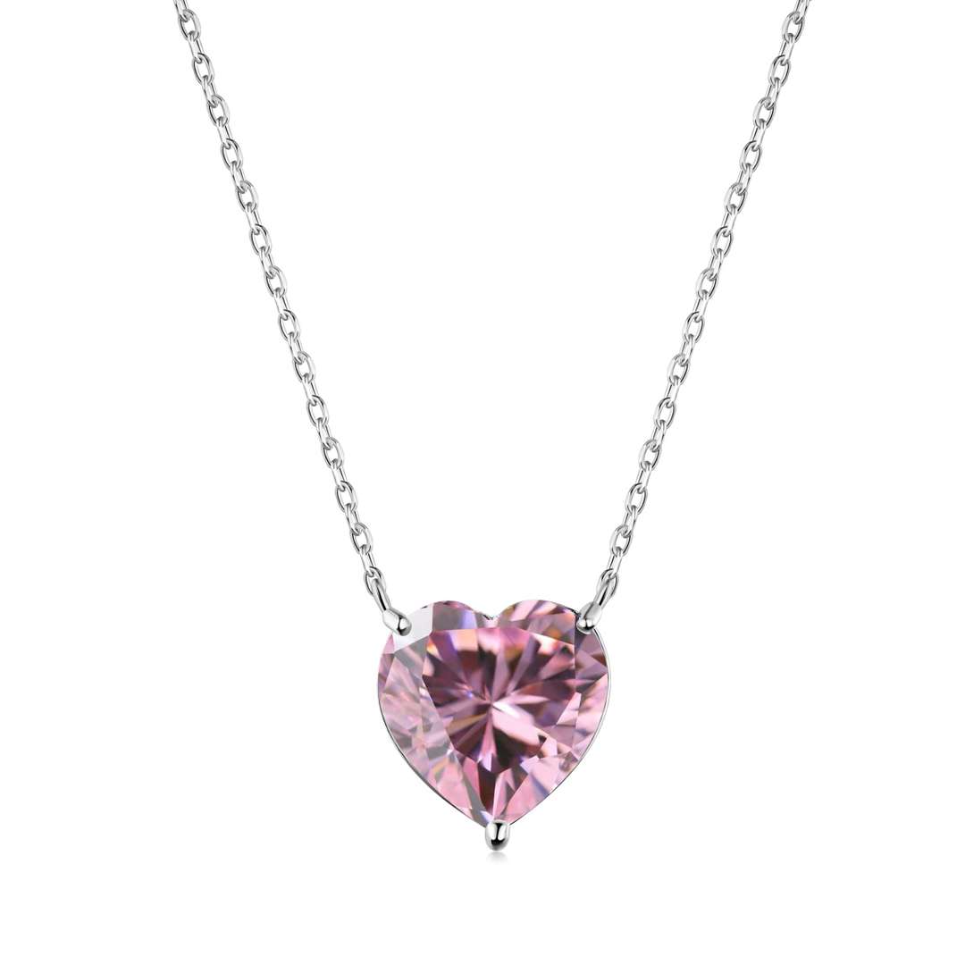 [Vintora Jewelry]6.0 carat Radiant Heart Shape Necklace