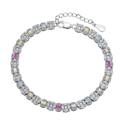 [Vintora Jewelry]Dazzling Radiant Multi Cut Daily Bracelet