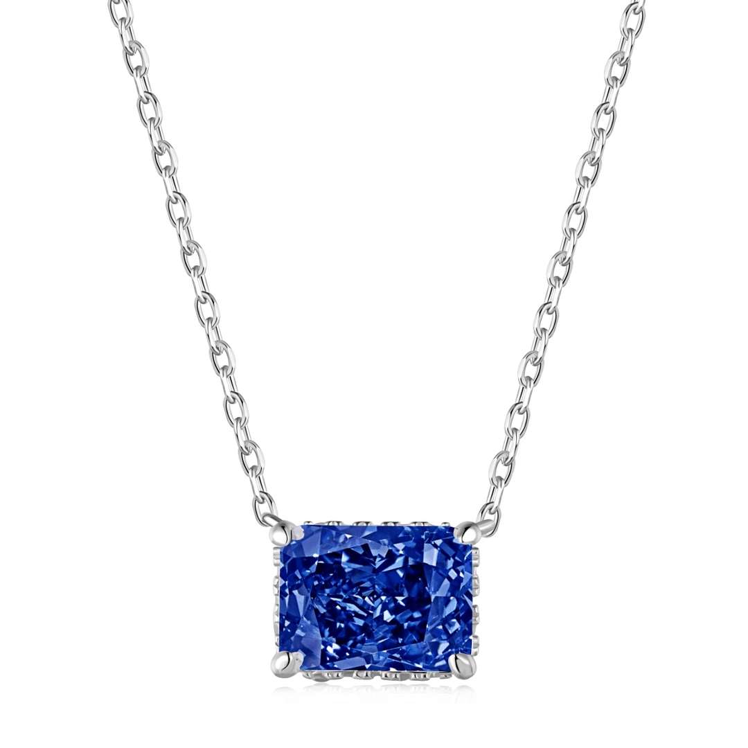 [Vintora Jewelry]Luxurious Square Shape Colorful Necalack