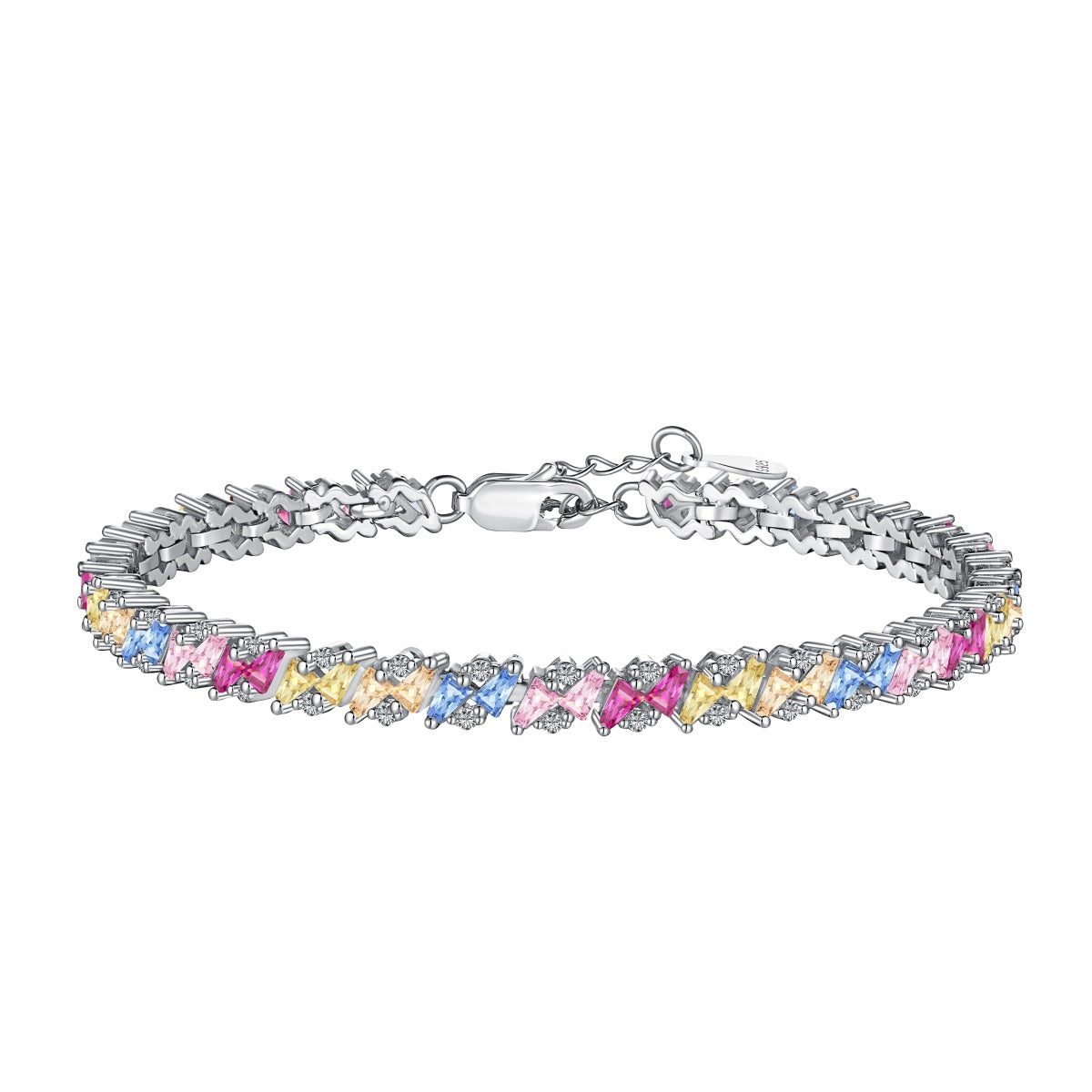 [Vintora Jewelry]Ornate Sparkling Multi Cut Party Bracelet
