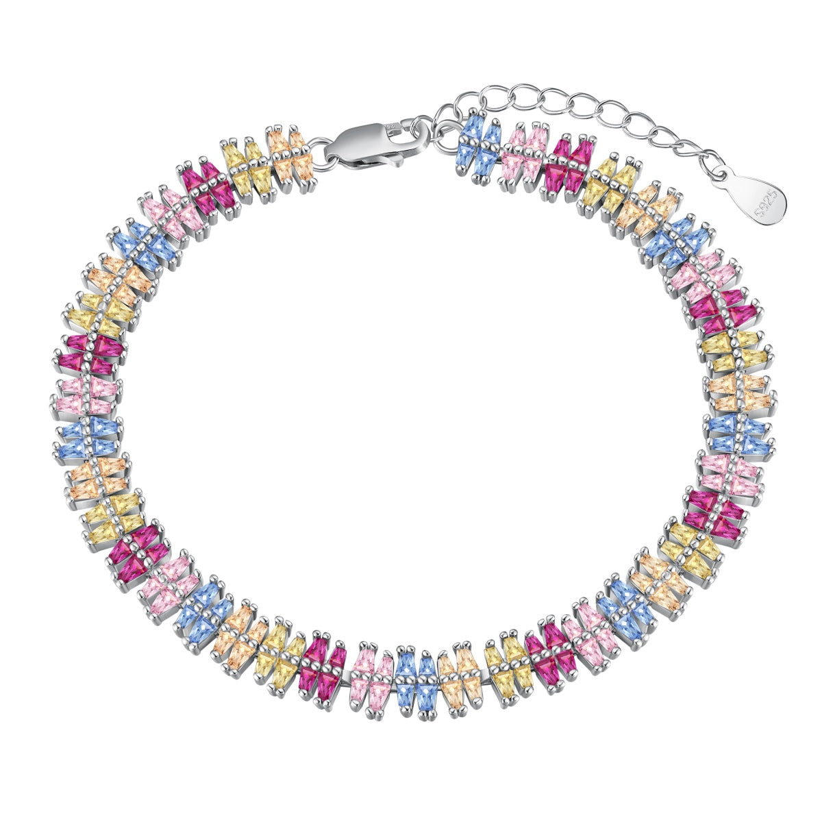 [Vintora Jewelry]Sparkling Exquisite Multi Cut Party Bracelet