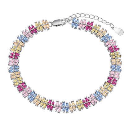 [Vintora Jewelry]Sparkling Exquisite Multi Cut Party Bracelet