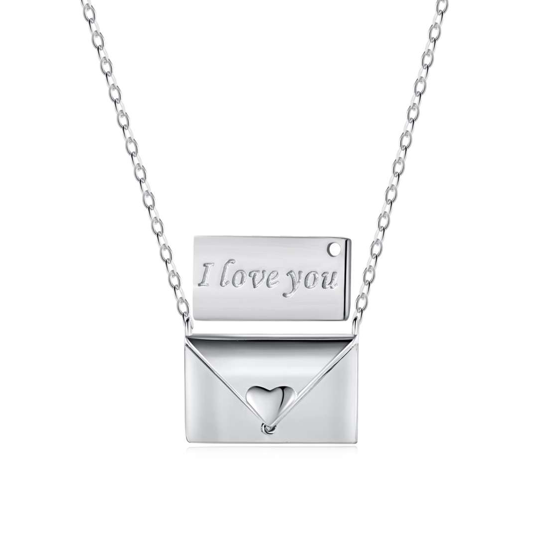[Vintora Jewelry]Envelope Heart Shape Mother's Day Necklace