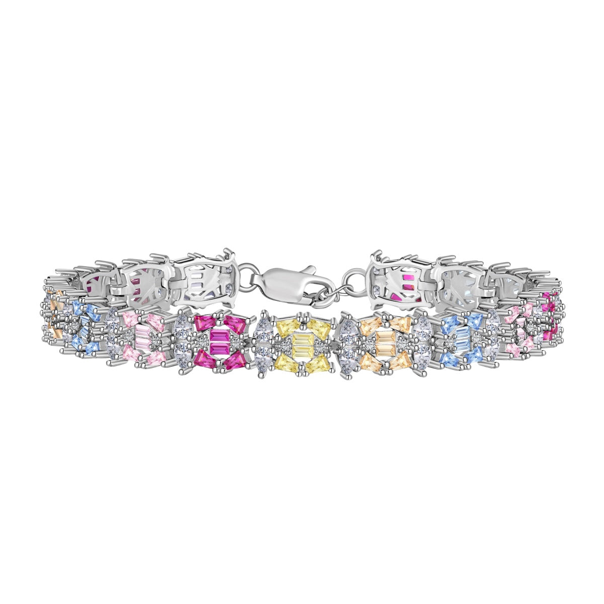 [Vintora Jewelry]Delicate Colorful Multi Cut Party Bracelet