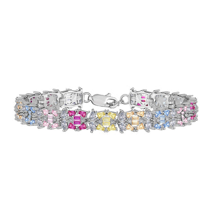 [Vintora Jewelry]Delicate Colorful Multi Cut Party Bracelet