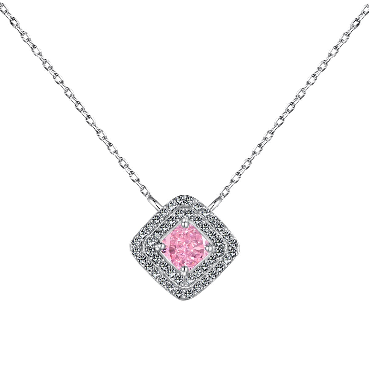 [Vintora Jewelry]Sparkling Asscher Cut Necklace