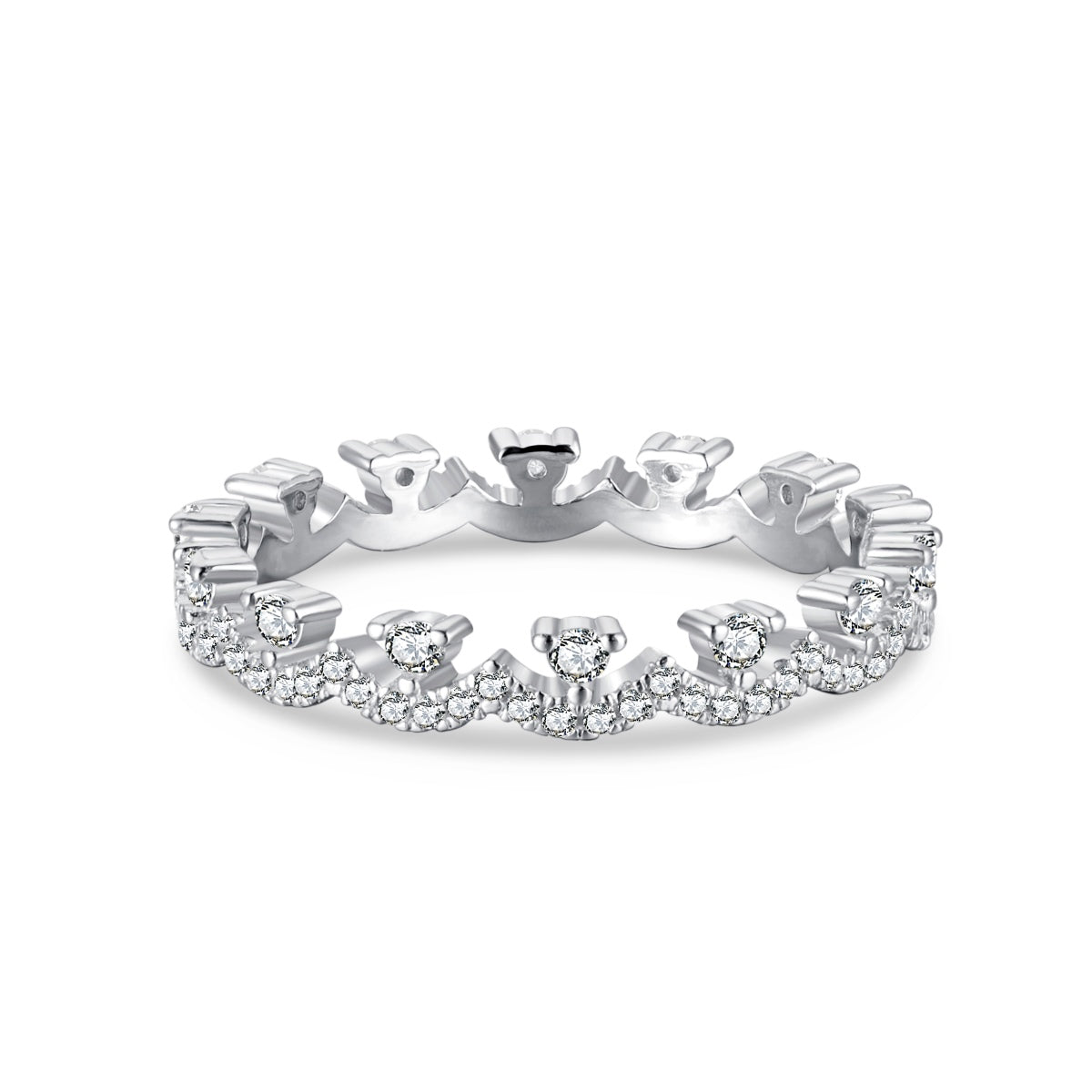 [Vintora Jewelry]Elegant Resplendent Round Shape Party Ring