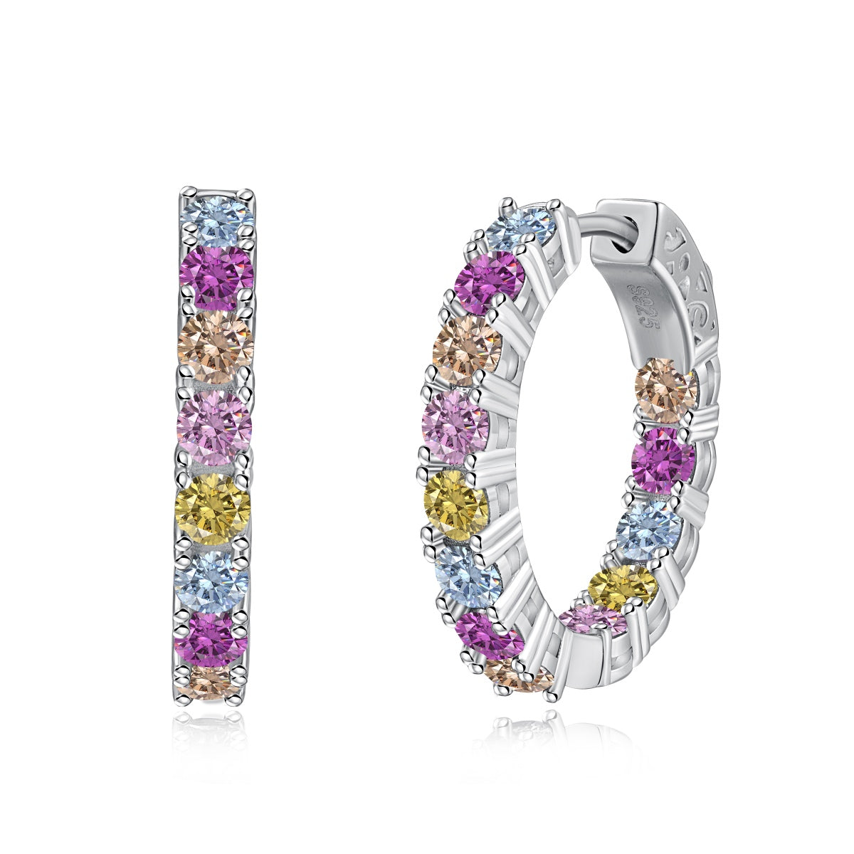 [Vintora Jewelry]Unique Round Cut Daily Earrings