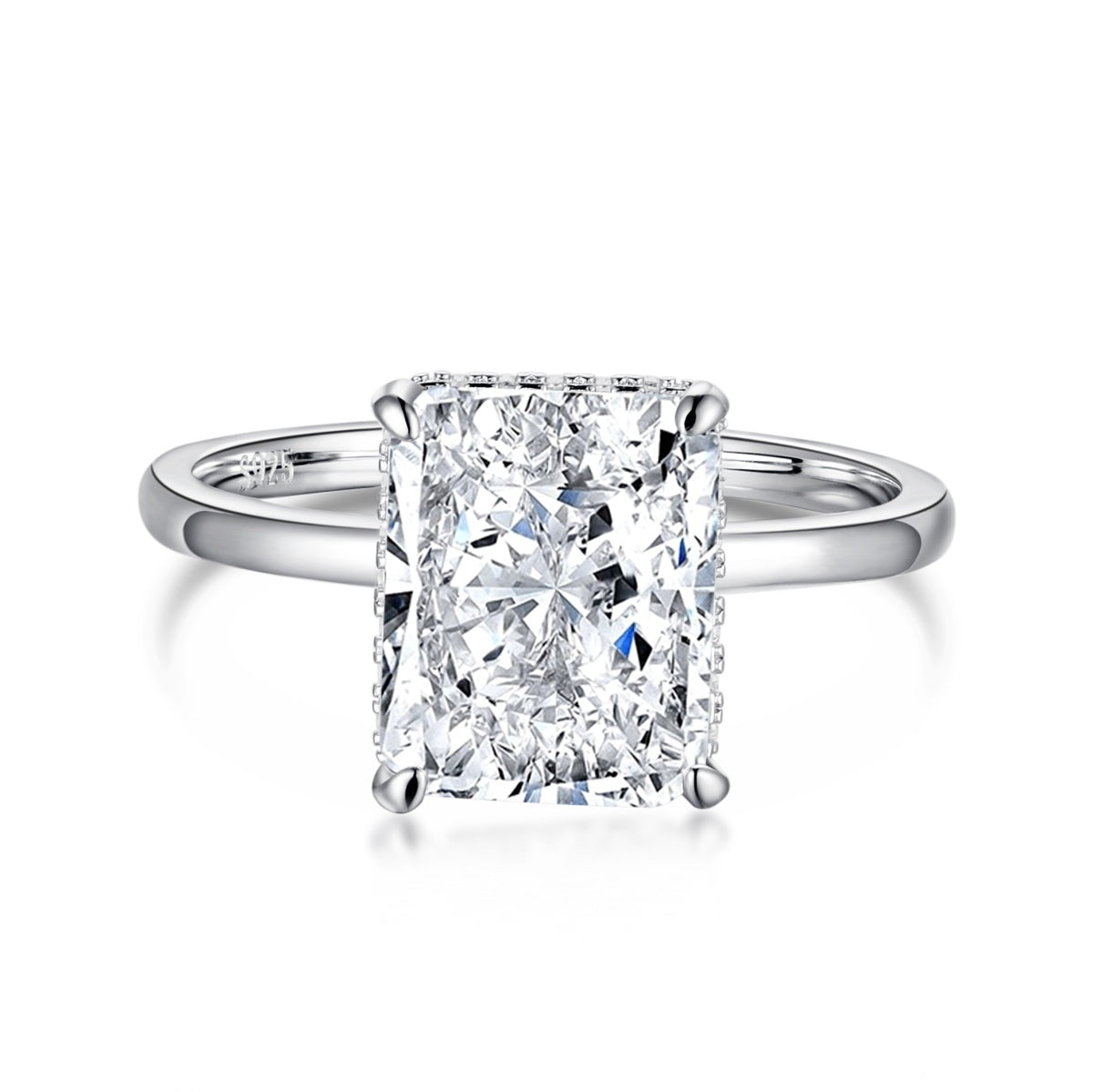 [Vintora Jewelry]4.0 Carat Ornate Enchanting Radiand Cut Banquet Ring