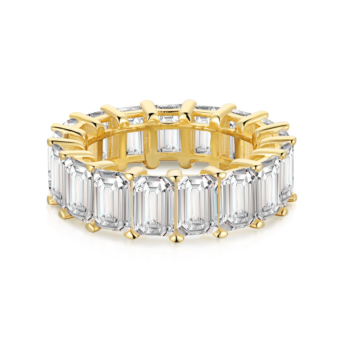 [Vintora Jewelry]0.75 Carat Elegant Emerald Cut Tennis Ring