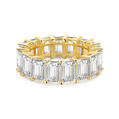 [Vintora Jewelry]0.75 Carat Elegant Emerald Cut Tennis Ring