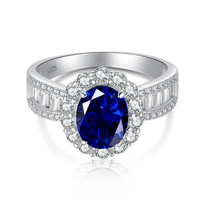 [Vintora Jewelry]1.5 Carat Dazzling Charming Oval Cut Banquet Ring