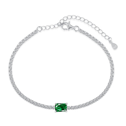 [Vintora Jewelry]1.0 Carat Unique Emerald Cut Banquet Bracelet