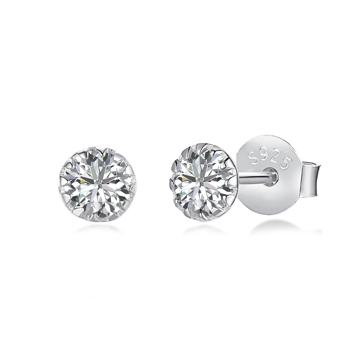 [Vintora Jewelry]Sparkling Colorful Round Shape Earrings