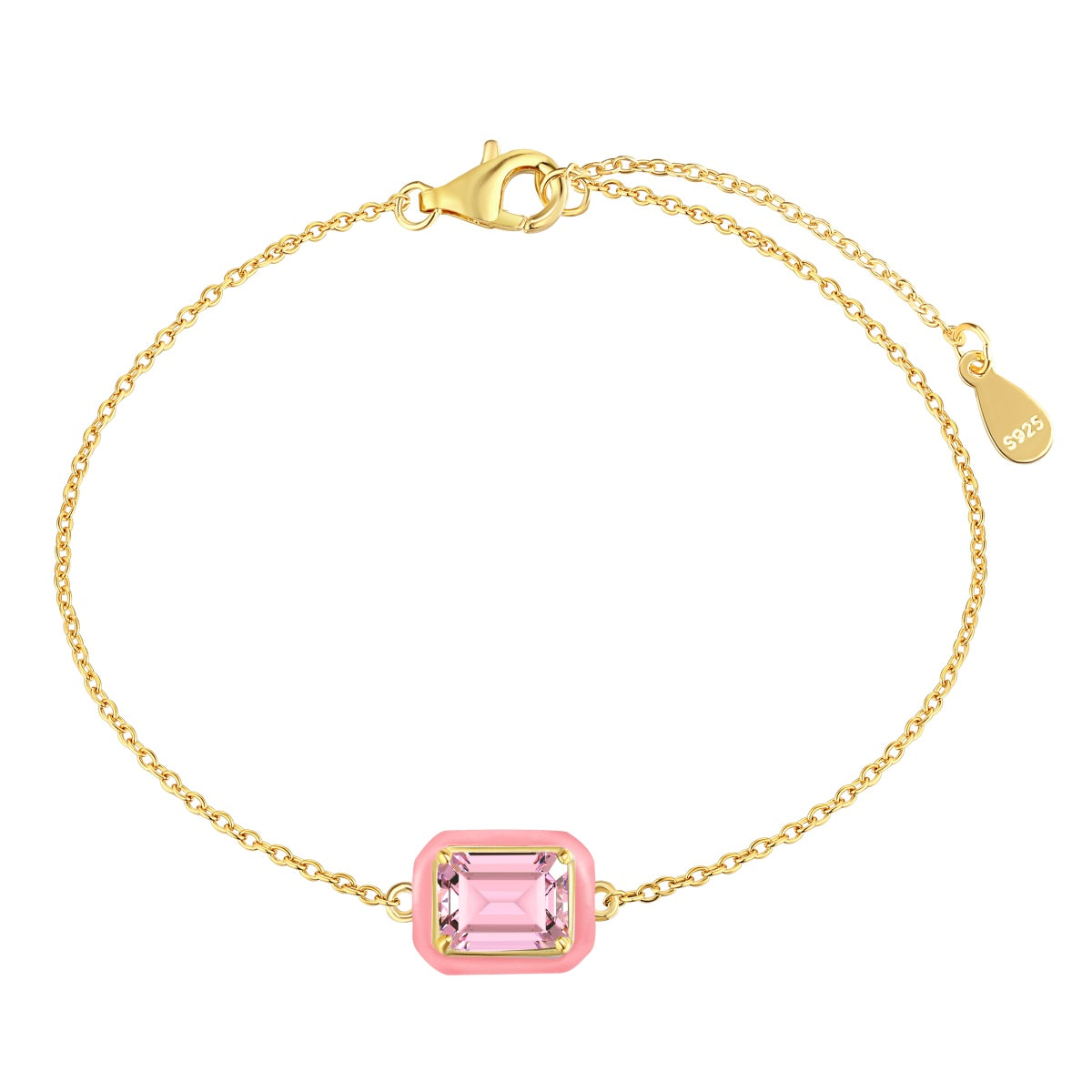 [Vintora Jewelry]2.0 Carat Sparkling Colorful Emerald Cut Daily Bracelet
