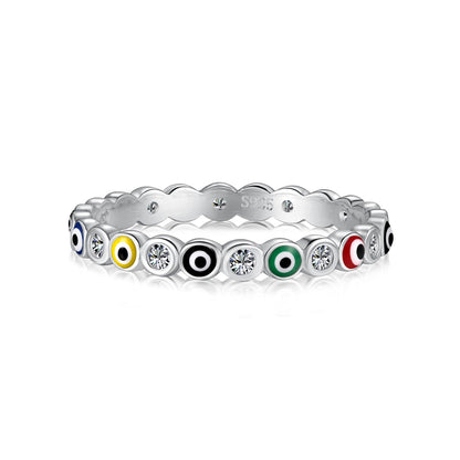 [Vintora Jewelry]Sparkling Vibrant Round Shape Daily Ring
