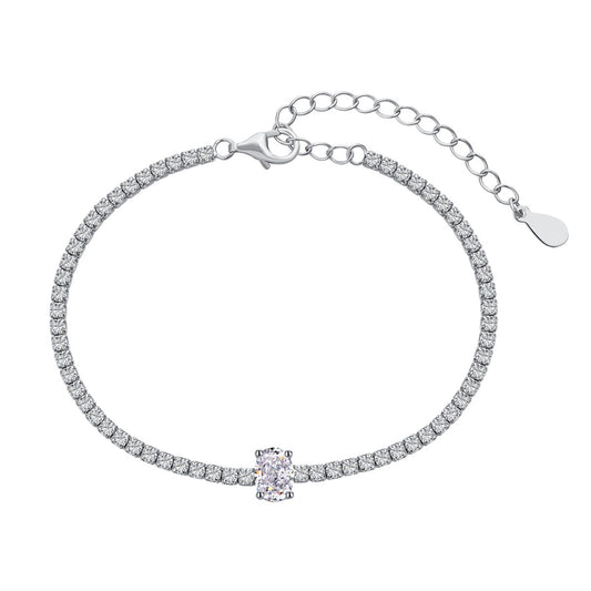 [Vintora Jewelry]0.75 Carat Exquisite Oval Cut Daily Bracelet
