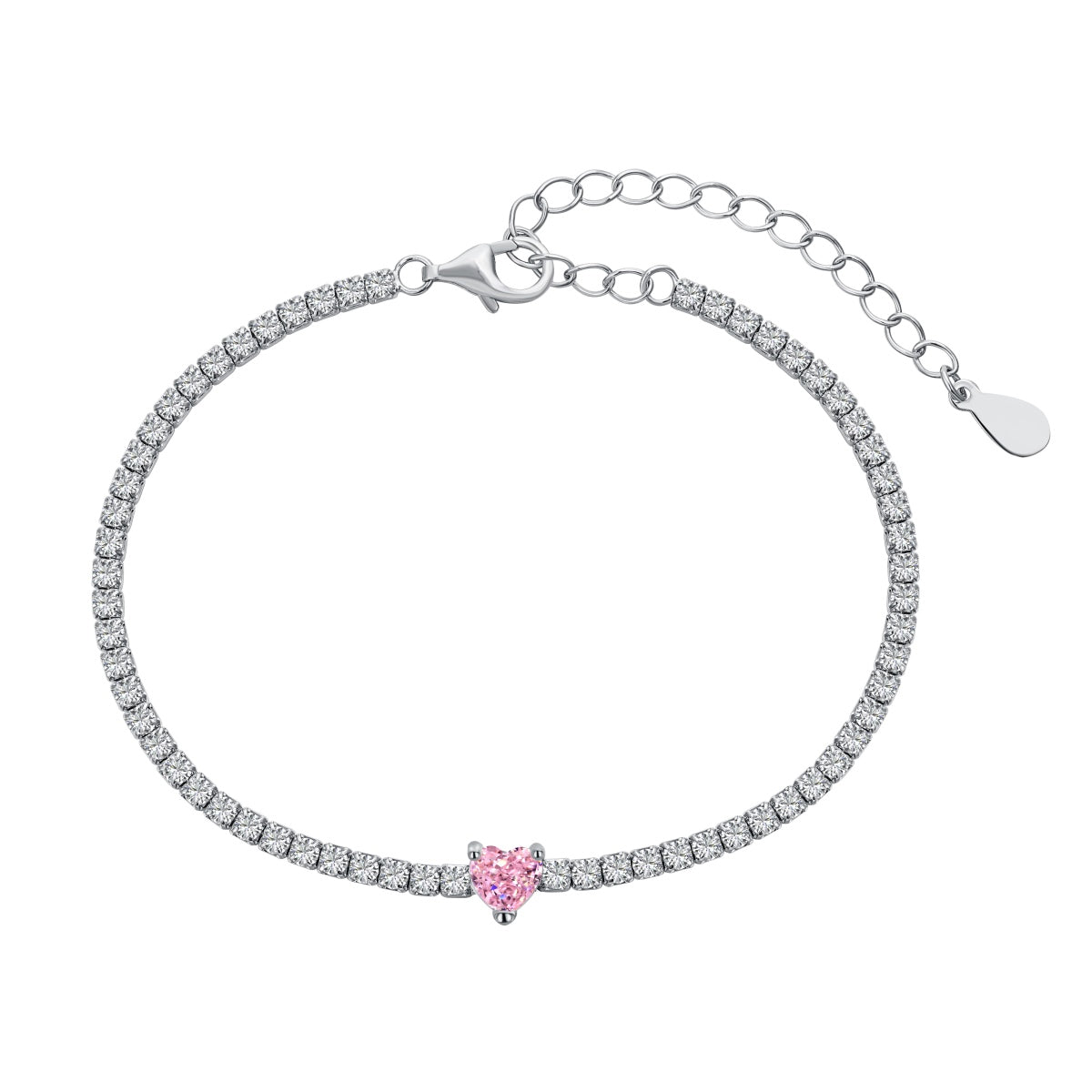 [Vintora Jewelry]0.5 Carat Elegant Romantic Heart Shape Lover Bracelet