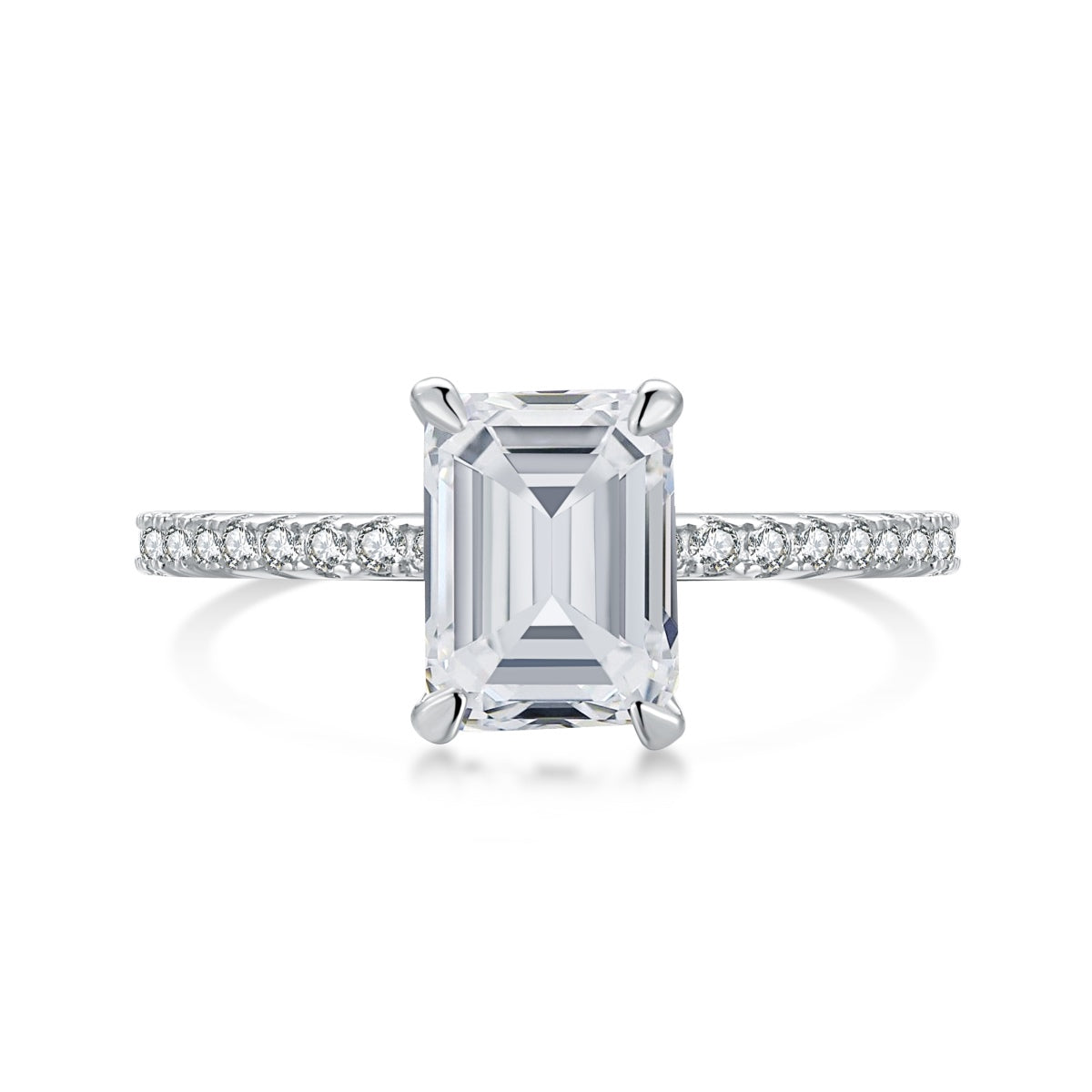 [Vintora Jewelry]2.0 Carat Scintillating Ornate Radiant Cut Party Ring