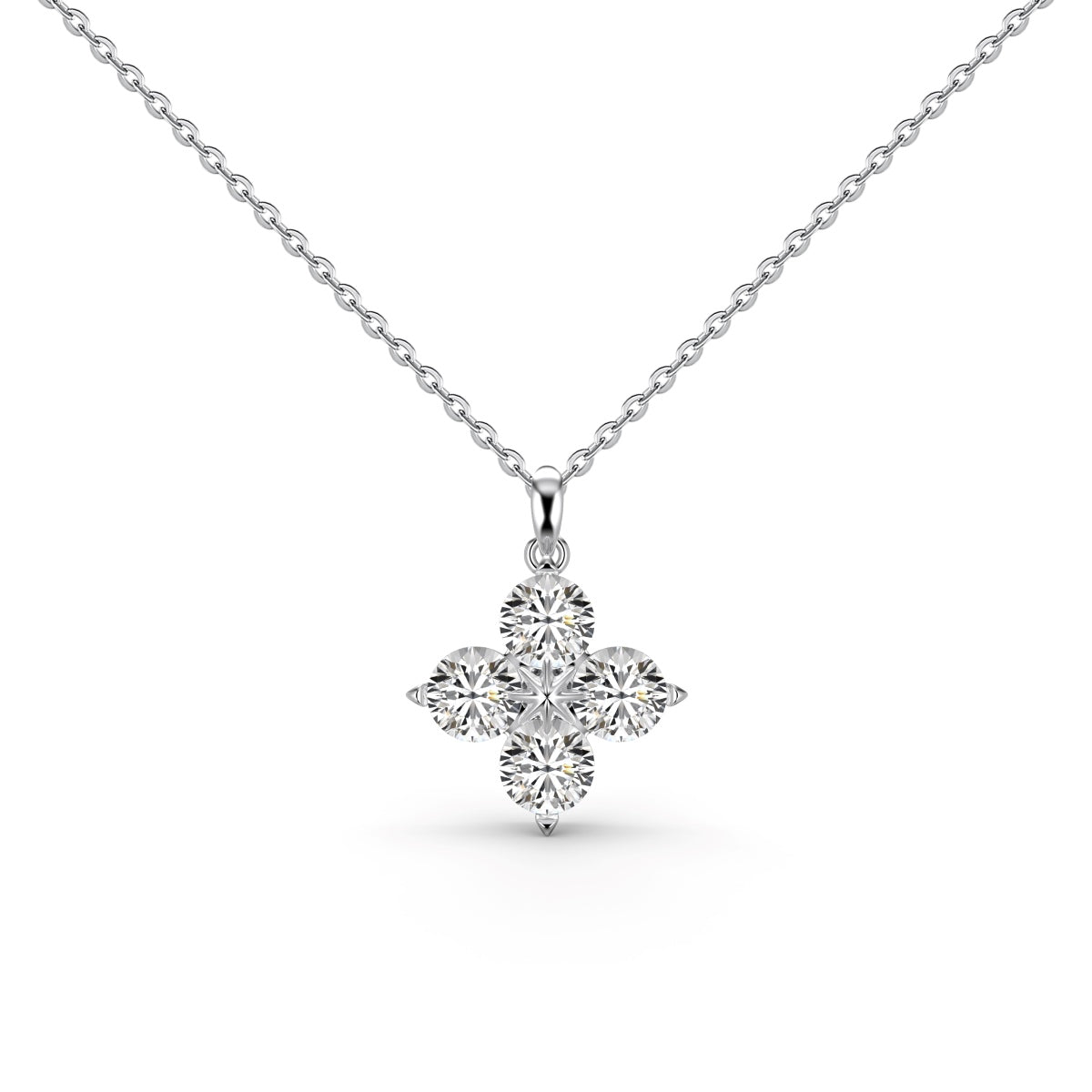 [Vintora Jewelry]Four-Leaf Clover And Eight-Pointed Star Necklace
