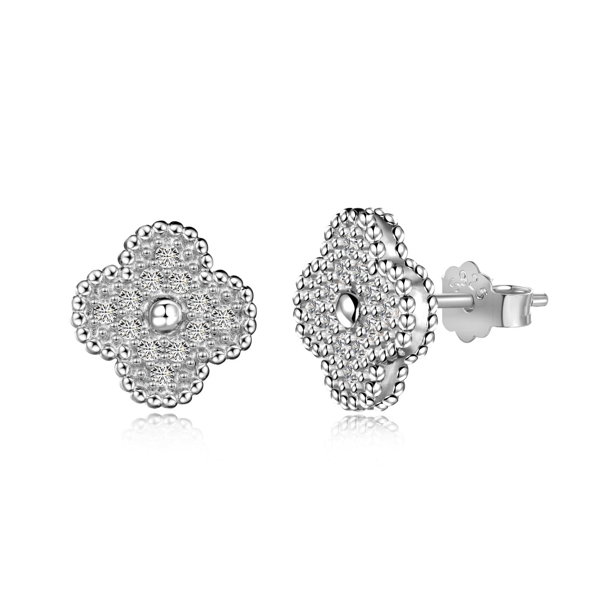 [Vintora Jewelry]Four Leaf Clover Fashion Earrings