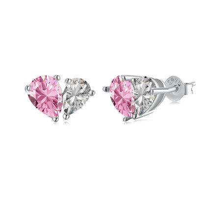 [Vintora Jewelry]Dazzling Elegant Heart Cut Lover Earrings