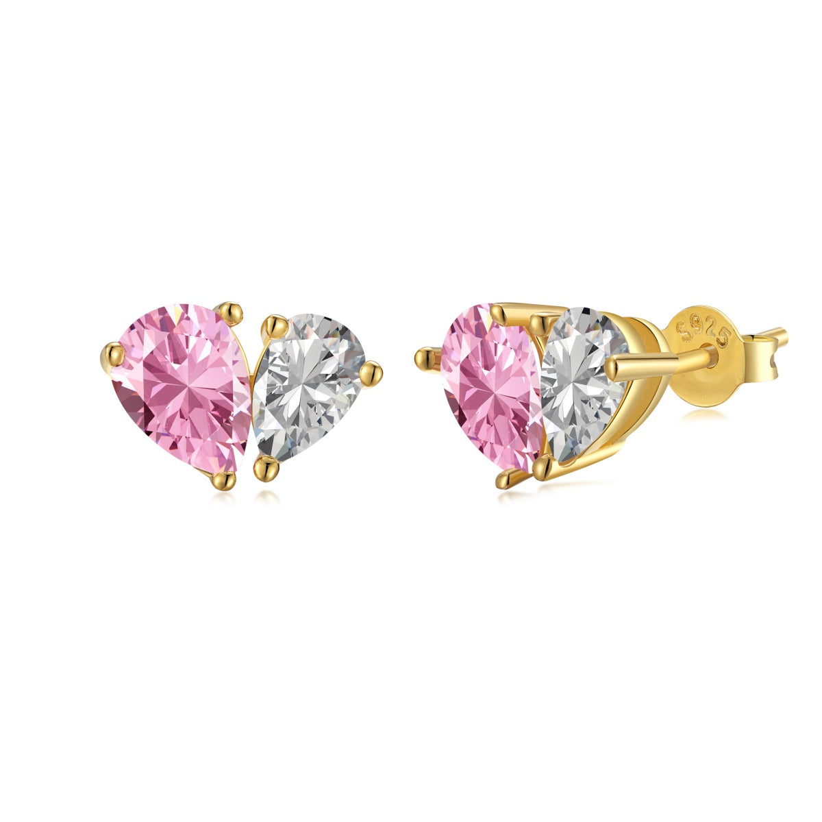 [Vintora Jewelry]Dazzling Elegant Heart Cut Lover Earrings
