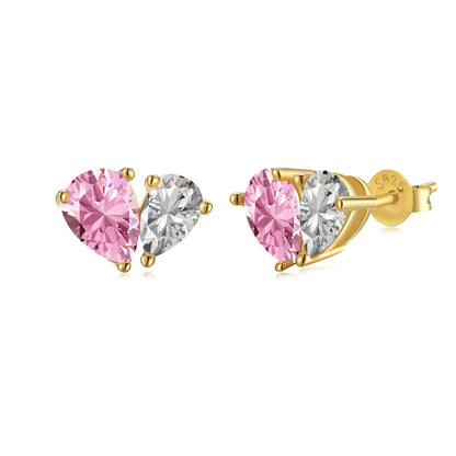 [Vintora Jewelry]Dazzling Elegant Heart Cut Lover Earrings