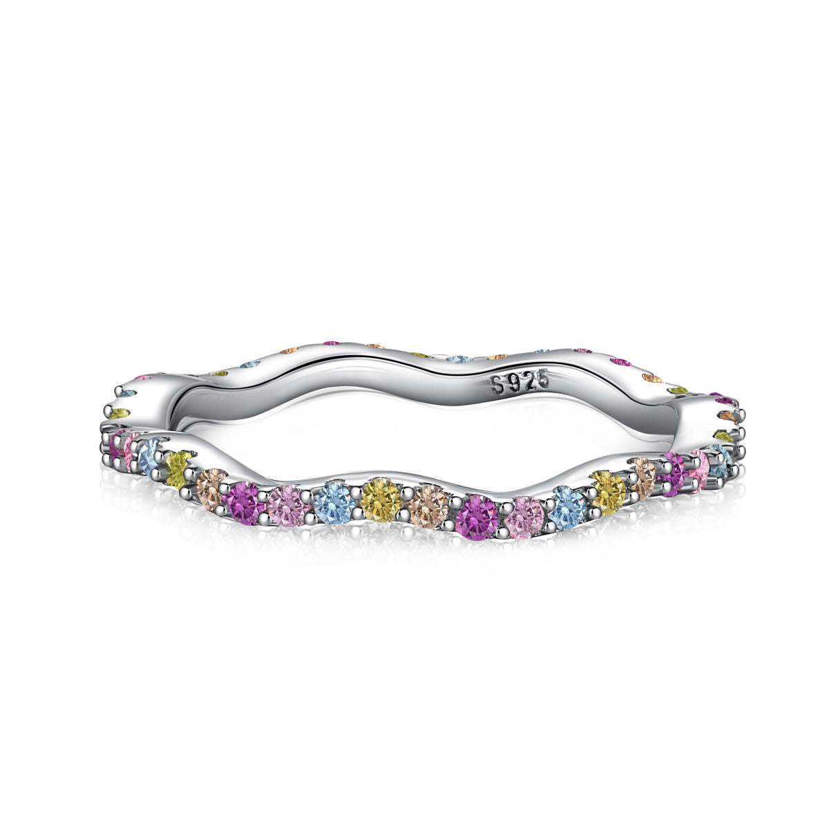 [Vintora Jewelry]Dainty Colorful Round Cut Party Ring