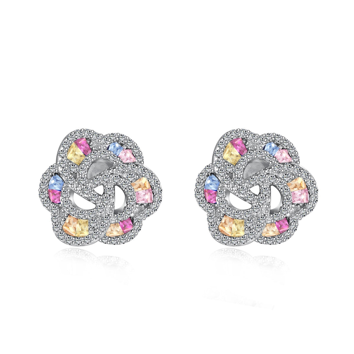 [Vintora Jewelry]Exquisite Flower Shape Daily Earrings