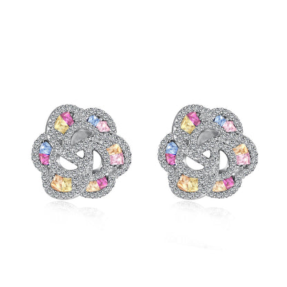 [Vintora Jewelry]Exquisite Flower Shape Daily Earrings
