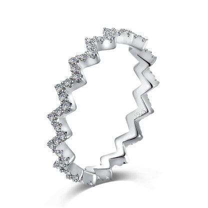 [Vintora Jewelry]Delicate Enchanting Wave Shape Daily Ring