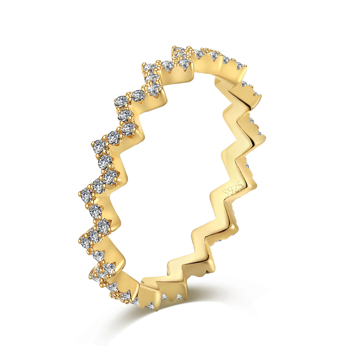 [Vintora Jewelry]Delicate Enchanting Wave Shape Daily Ring