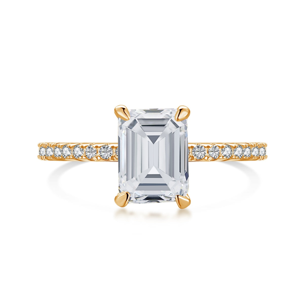 [Vintora Jewelry]2.0 Carat Scintillating Ornate Radiant Cut Party Ring