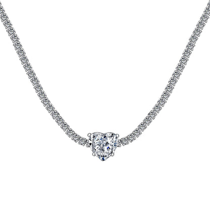 [Vintora Jewelry]2.0 Carat Sparkling Tennis Heart Cut Necklace
