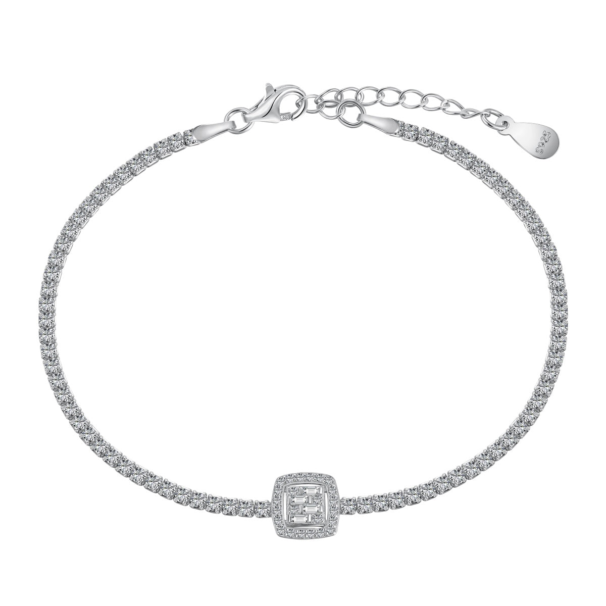 [Vintora Jewelry]Luxurious Dazzling Square Shape Banquet Bracelet