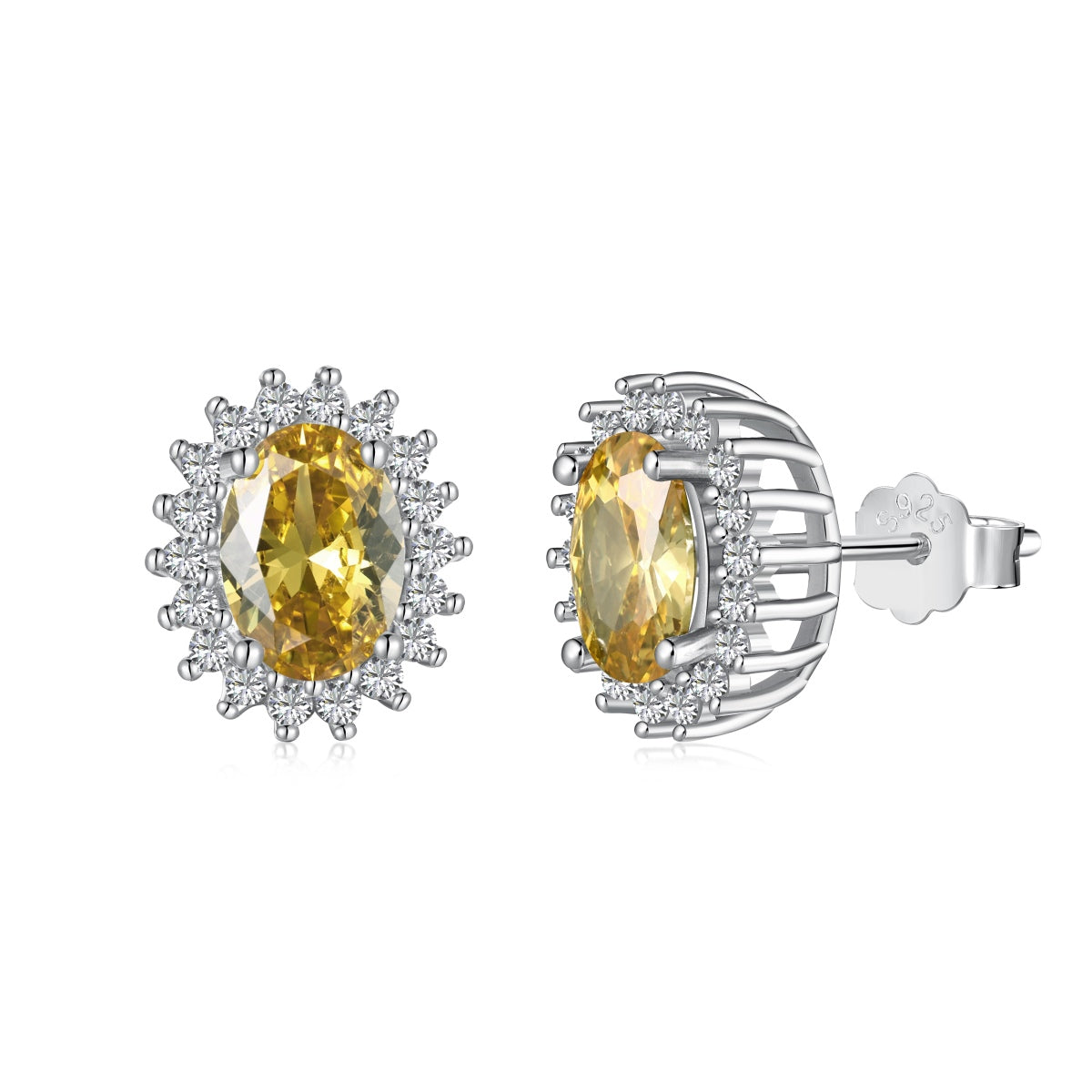 [Vintora Jewelry]Delicate Radiant Oval Cut Daily Earrings