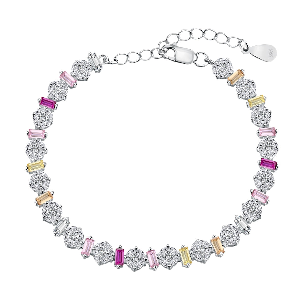 [Vintora Jewelry]Radiant Colorful Round Shape Daily Bracelet