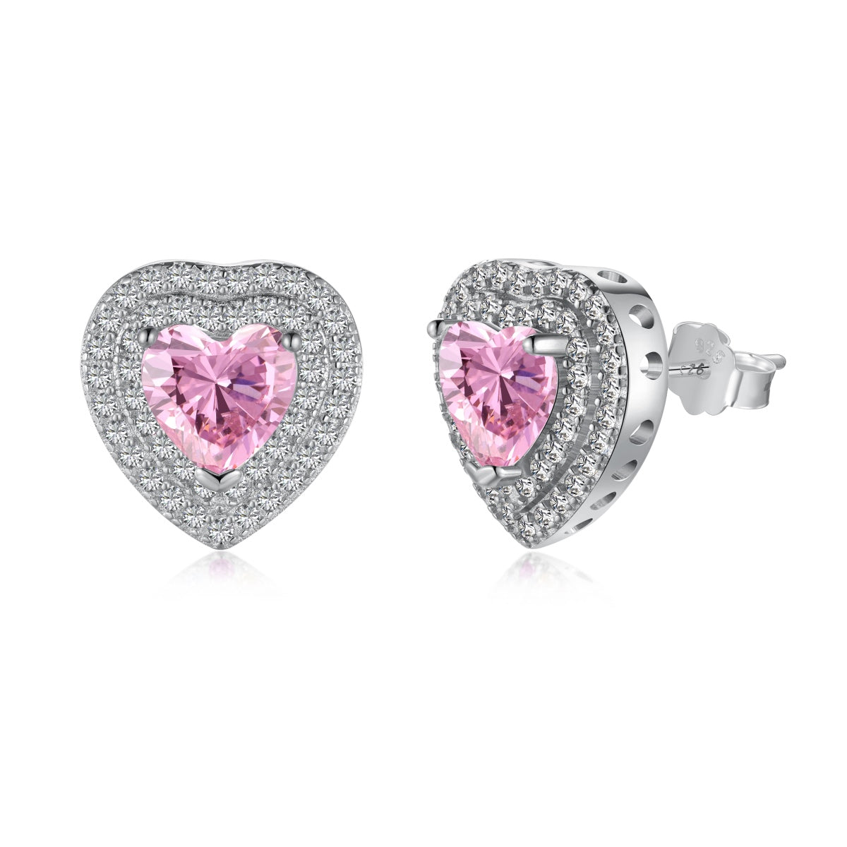 [Vintora Jewelry]Dazzling Heart Shape Lover Earrings