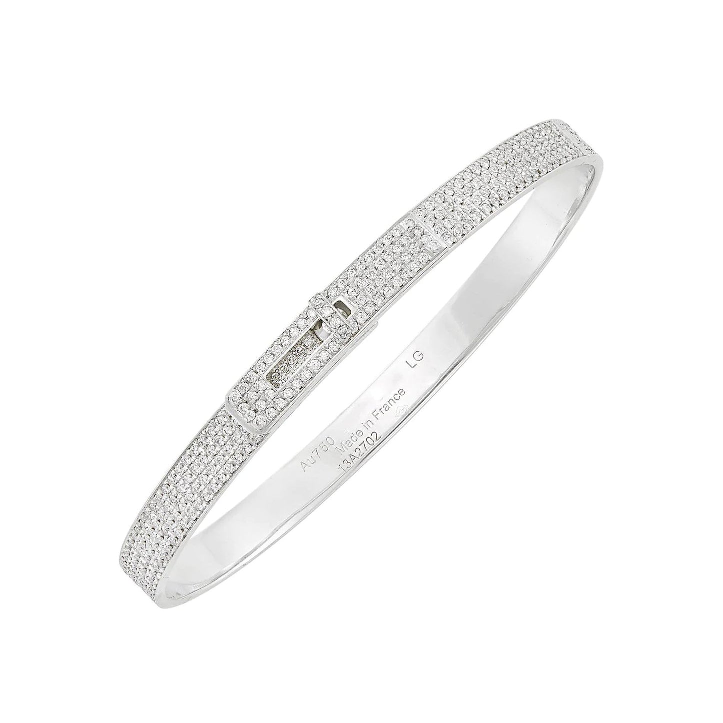 [Vintora]HM KELLY BRACELET IN SILVER AND FULL PAVE DIAMOND