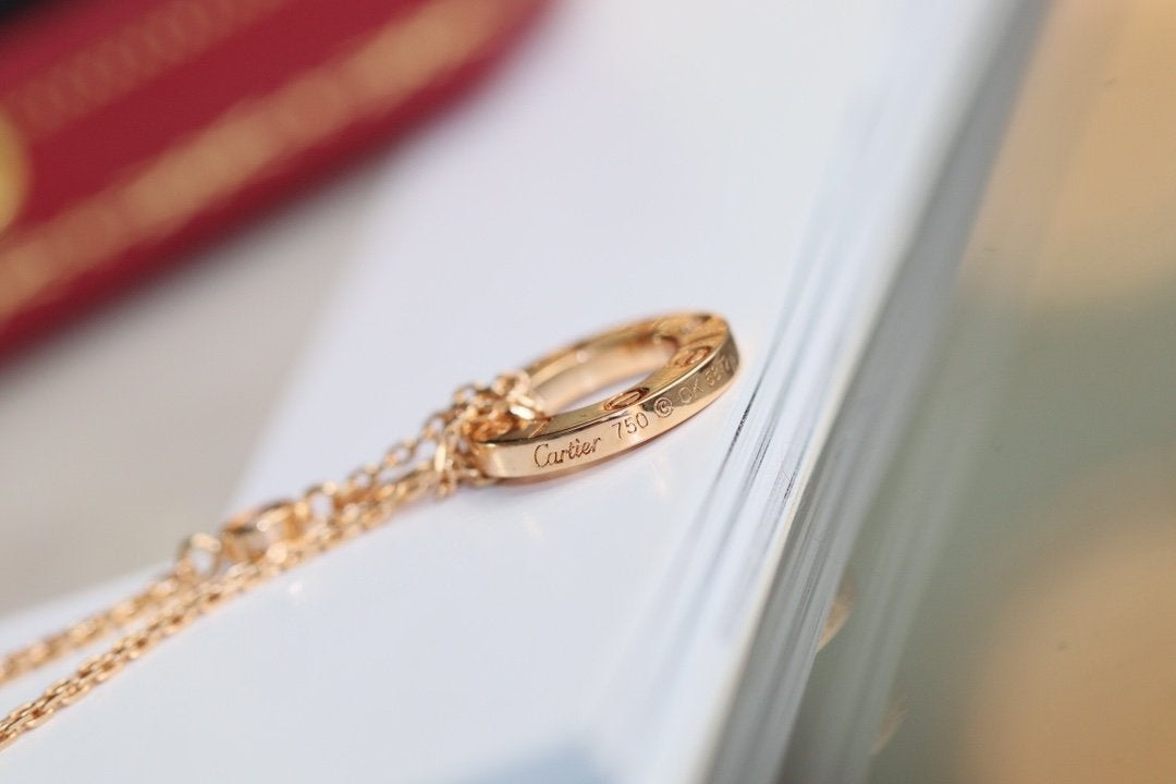 [Vintora]LOVE NECKLACE ADJUSTABLE Vintora GOLD 2 DIAMOND