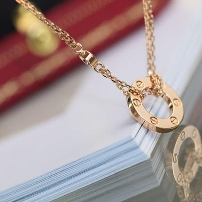 [Vintora]LOVE NECKLACE ADJUSTABLE Vintora GOLD 2 DIAMOND