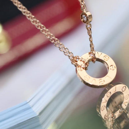 [Vintora]LOVE NECKLACE ADJUSTABLE Vintora GOLD 2 DIAMOND