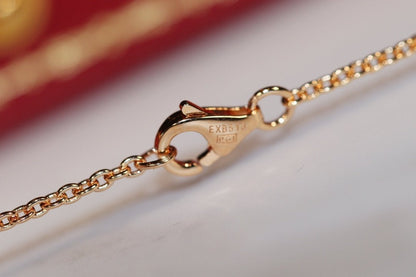 [Vintora]LOVE NECKLACE PINK GOLD AND SILVER
