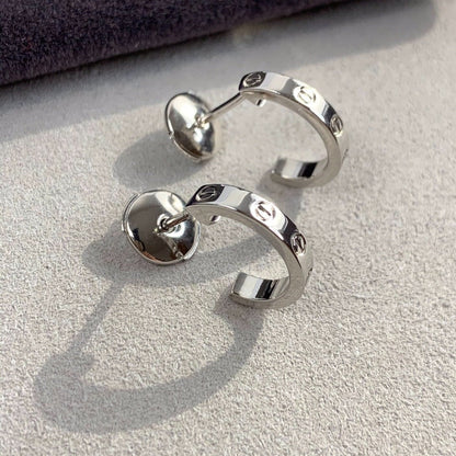 [Vintora]LOVE EARRINGS 2.65MM SILVER