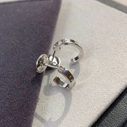 [Vintora]LOVE EARRINGS 2.65MM SILVER