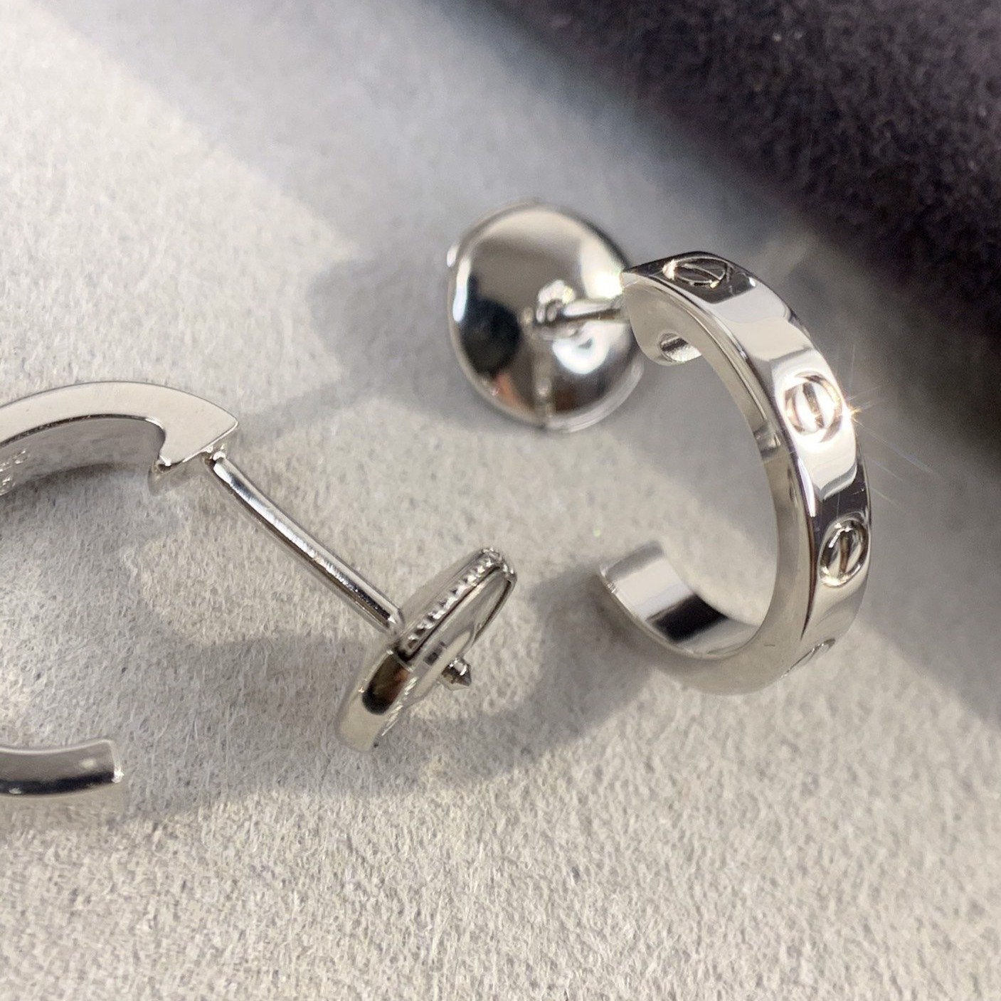 [Vintora]LOVE EARRINGS 2.65MM SILVER