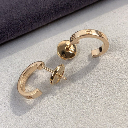[Vintora]LOVE EARRINGS 2.65MM PINK GOLD