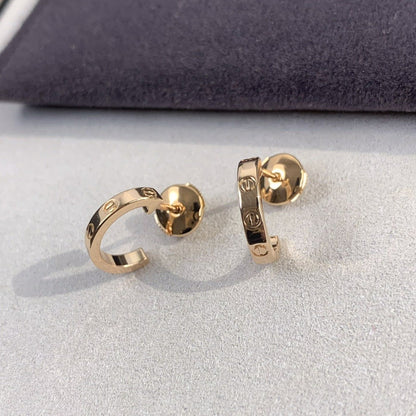 [Vintora]LOVE EARRINGS 2.65MM PINK GOLD